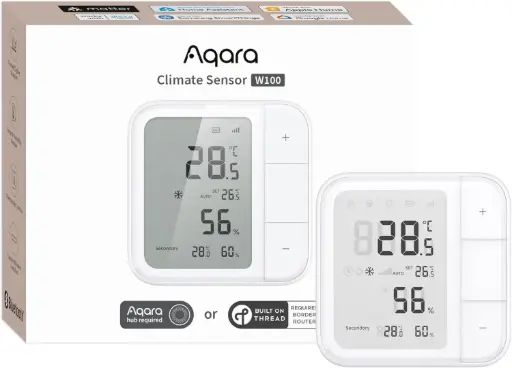 [SSN.SKILLOS.TH-S04E.MTR/THR/Wh] Aqara Smart Climate Sensor W100 Thread/Zigbee